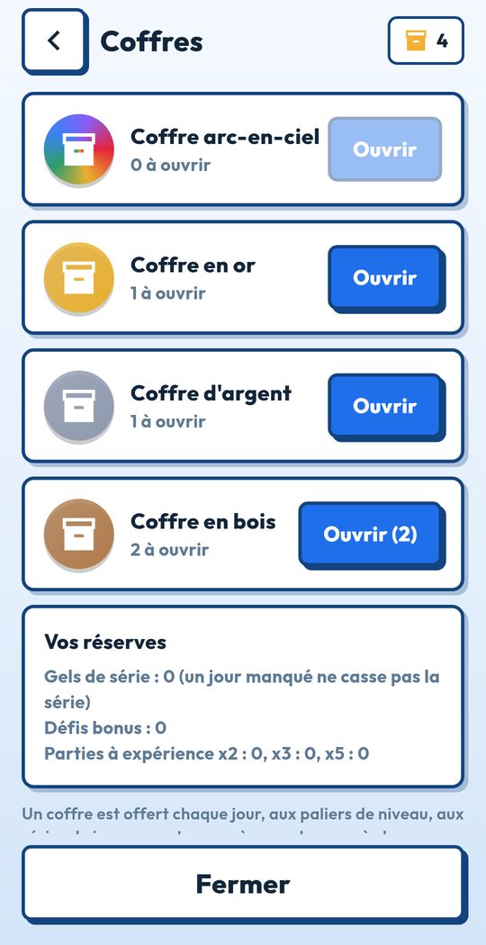 Les coffres